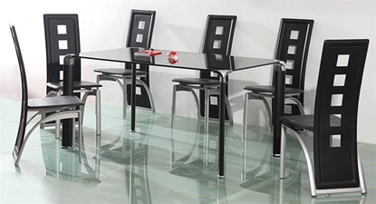 Picture of Angie glass dining room table 