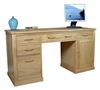 Picture of Mobel Oak Twin Pedestal Computer Desk