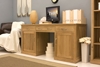 Picture of Mobel Oak Large Hidden Office Twin Pedestal Desk