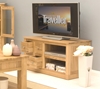 Picture of Mobel Oak Four Drawer Television Cabinet