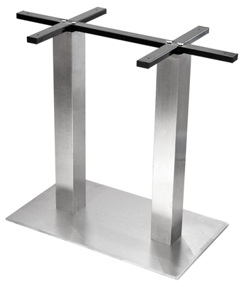 Picture of Rectangular Double Column Stainless Steel Table Base