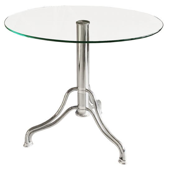 Picture of Clear Glass Chrome Base Side Table