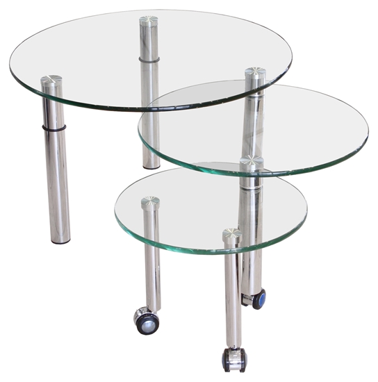 Picture of Circular Glass Nest of Tables
