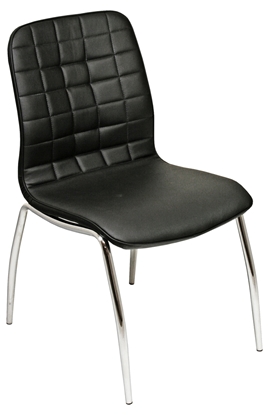 Picture of Checkers Black Dining Chair