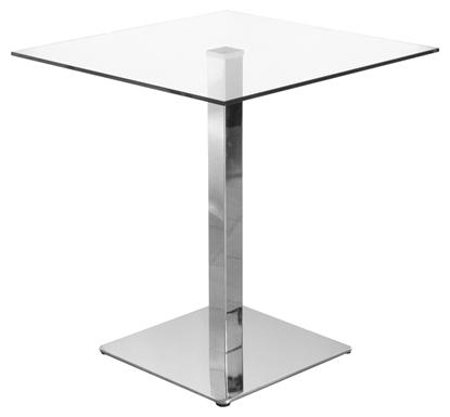 Picture of Clear Glass Square Table