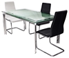Picture of Grosvenor Extending Dining Table (Frosted or Black)