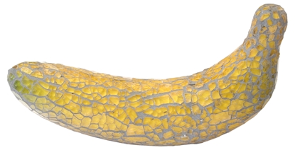 Picture of Glass Mosaic Banana (Gold, Mirrored, Yellow)