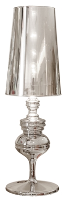 Picture of Silver Shade Tall Silver Metal Table Lamp
