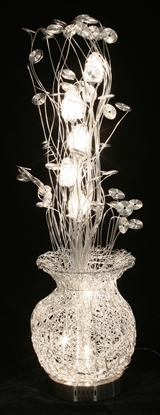 Picture of Woven Wire Lamp - Vase of Squirls