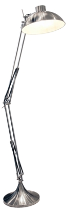 Picture of Tall Brushed Steel Angle Lamp     