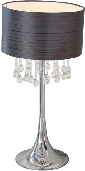 Picture of Dark Shade Crystal Table Lamp