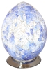 Picture of Mosaic Egg Lamp, Amber, Purple, White, Red, Blue