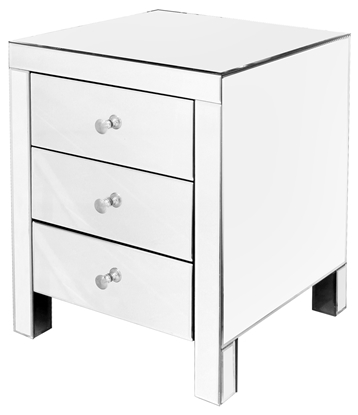 Picture of Mirrored 3 Drawer Cabinet