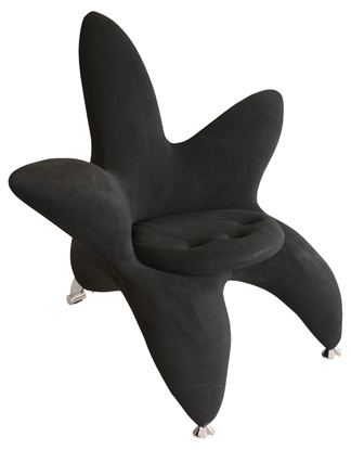 Picture of Black Blossom Flower Chair