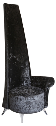 Picture of Black Crushed Velvet Potenza Chair