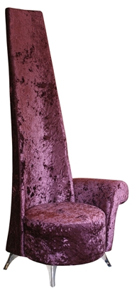 Picture of Mulberry Crushed Velvet Potenza Chair